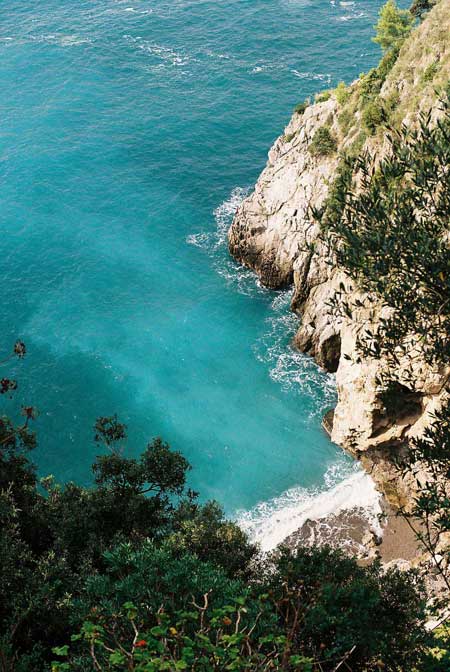 The Amalfi coast from the land